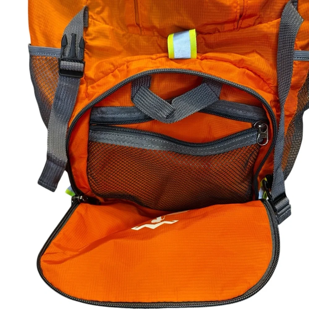 Olar Hike Orange & Gray Backpack, Durable Fabric, Padded Straps perfect 4 hiking